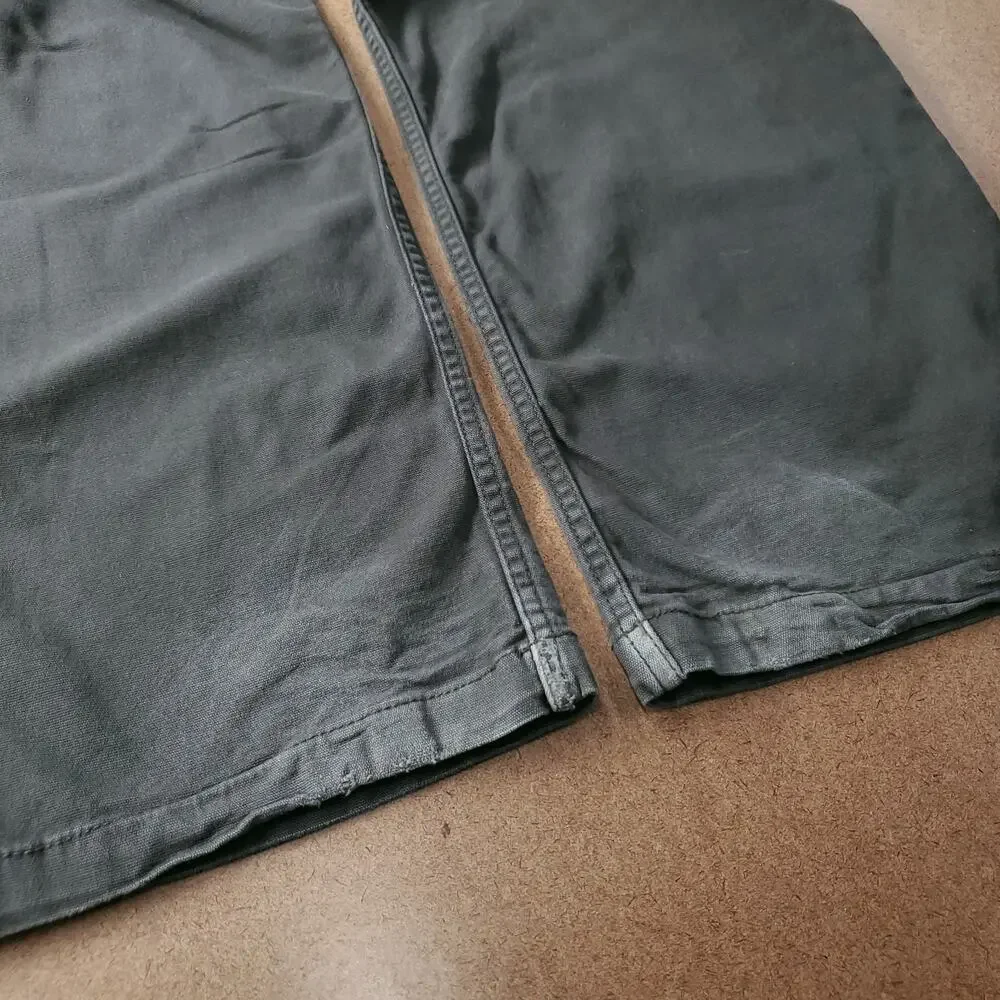 Carhartt Relaxed Fit Canvas Work Pants Rugged Flex Men 40x32 Dark Moss Green